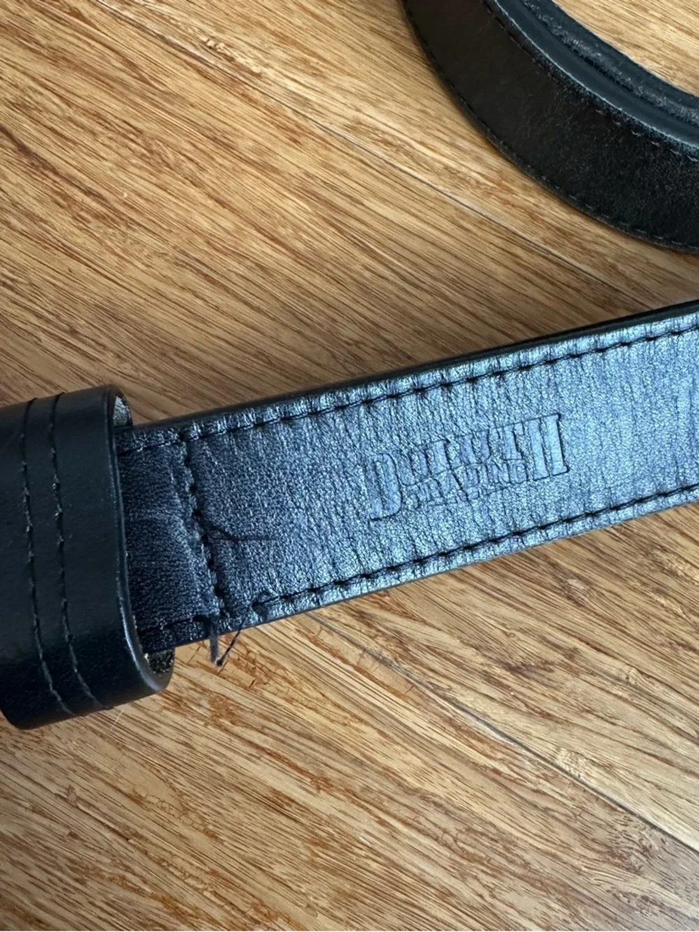 DULUTH TRADING Men's Lifetime Classic‎ Black Leather Heavyweight Belt